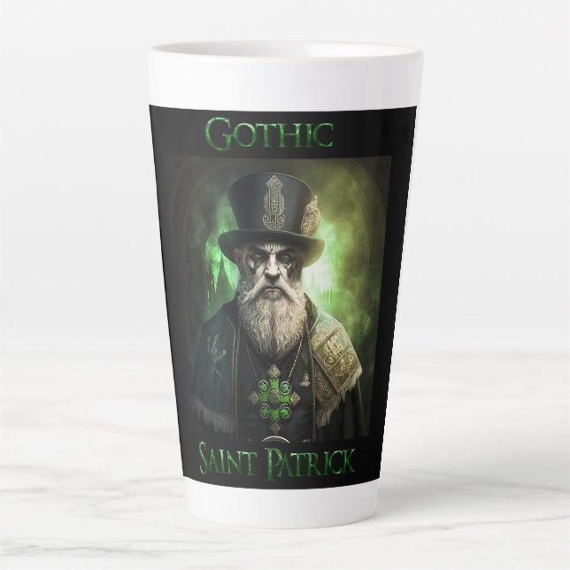 Gothic Saint Patrick Latte Tasse (Vorderseite)