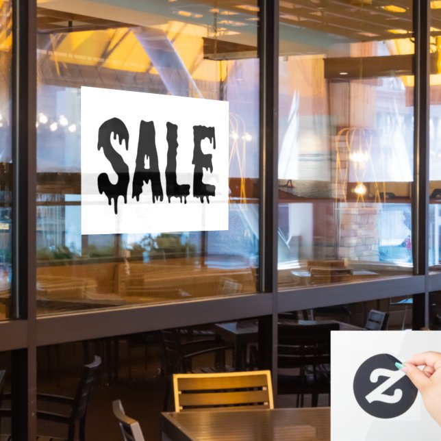 Gothic Sale, Retail Store Decal, Boutique Fensteraufkleber (Restaurantfenster)