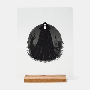 Gothic Salem Hexe um Mitternacht Acrylschild