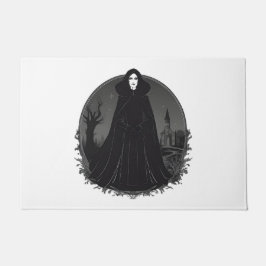 Gothic Salem Hexe um Mitternacht Fußmatte
