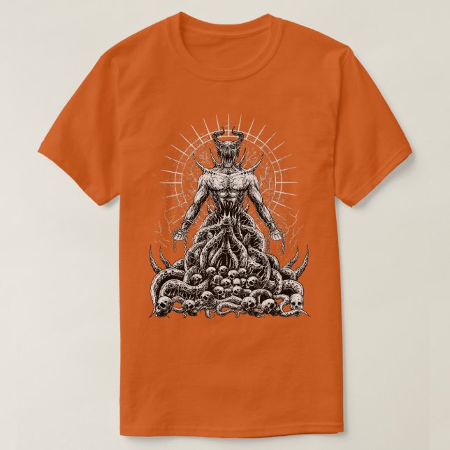 Gothic Satanic Lucifer T-Shirt (Design vorne)