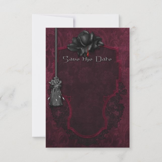 Gothic Save the Date Card (Vorderseite)
