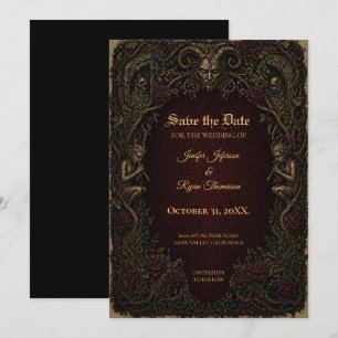 Gothic Save-the-Date-Einladung im Vintage-Stil Einladung