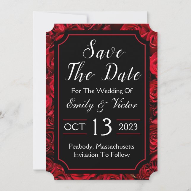 Gothic Save the Date Einladungskarte Einladung (Vorderseite)