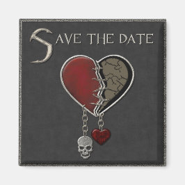 Gothic Save the Date - Square Magnet