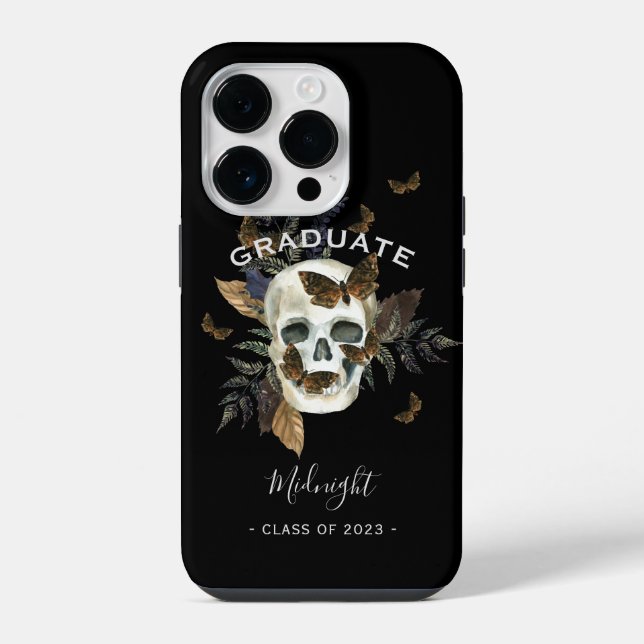 Gothic Schädel Abschluss iPhone Hülle (Rückseite)