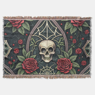 Gothic-Schädel-Blumen-Himmelsmuster (3) Decke