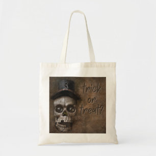 Gothic-Schädel-Halloween-Süßigkeiten oder Saures Tragetasche