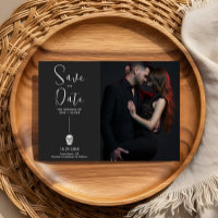 Gothic-Schädel-Hochzeit Save-the-Date