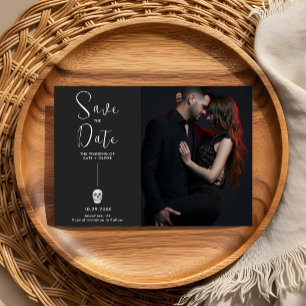 Gothic-Schädel-Hochzeit Save-the-Date Save The Date