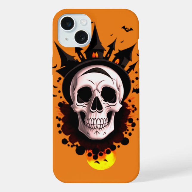 Gothic-Schädel  iPhone Hülle (Rückseite)