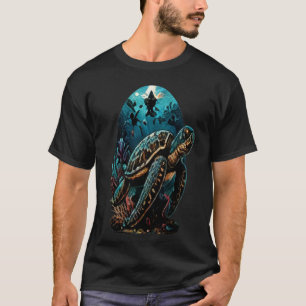 Gothic-Schädel mit Rabe Dark Art T-Shirt