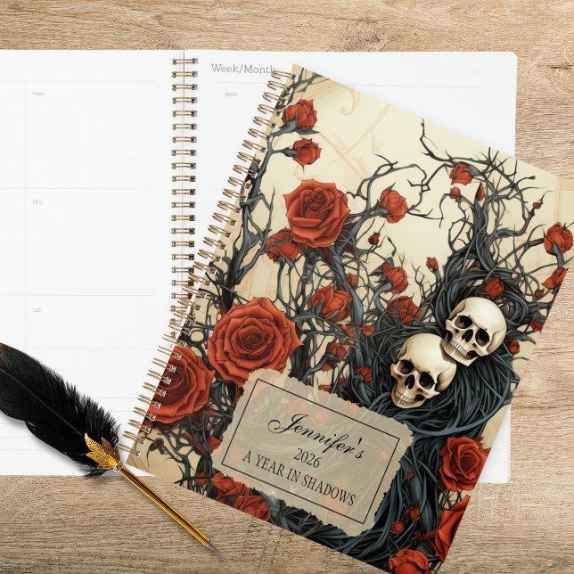 Gothic Schädel & Rosen Planer (Von Creator hochgeladen)