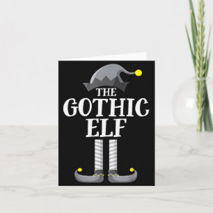 Gothic Schwarzer Elf Passende Familengruppe Weihna Karte