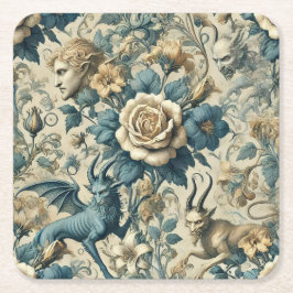 Gothic Serenade – Gothic Victorian Rechteckiger Pappuntersetzer