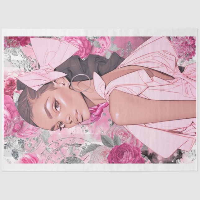 Gothic Shabby Glam A Decoupage Paper Seidenpapier (Vorderseite)