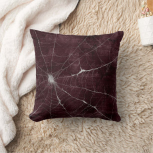 Gothic Silver Web erschüttert Kissen