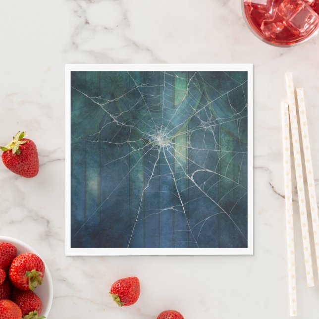 Gothic Silver Web erschüttert Serviette (Beispiel)