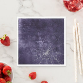 Gothic Silver Web erschüttert Serviette