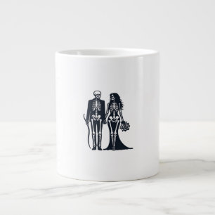 Gothic Skeleton Bride & Groom - Bis zum Tod tun wi Jumbo-Tasse