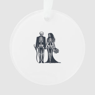 Gothic Skeleton Bride & Groom - Bis zum Tod tun wi Ornament