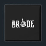 Gothic Skeleton Bride Wedding Just Married Spooky Magnet<br><div class="desc">Gothic Skeleton Bride Wedding Just Married Spooky Halloween</div>