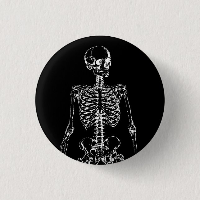 GOTHIC SKELETON BUTTON (Vorderseite)