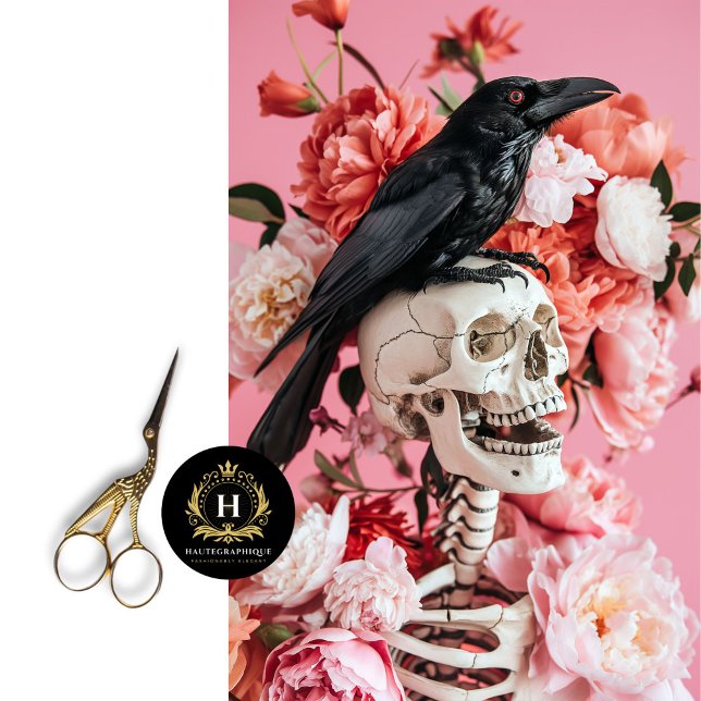 Gothic Skeleton Floral Tissue Paper for Decoupage Seidenpapier (Von Creator hochgeladen)