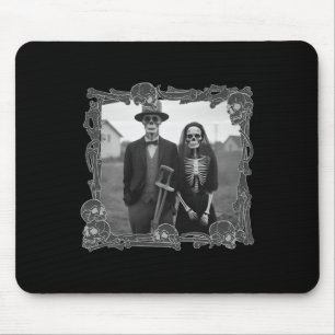 Gothic Skeleton Halloween-Kostüm Mousepad