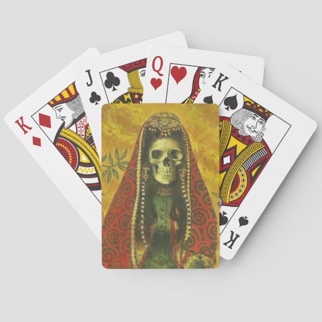 Gothic Skeleton Hexenkarte Spielkarten (Rückseite)