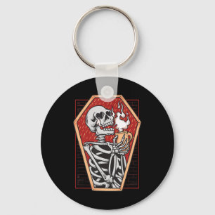 Gothic Skeleton in Coffin Mall Goth Halloween Aest Schlüsselanhänger