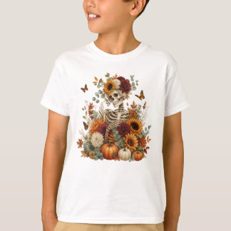Gothic Skeleton Kürbis Halloween  T-Shirt