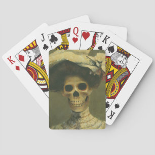 Gothic Skeleton Lady Playing Cards Spielkarten