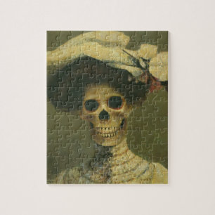 Gothic Skeleton Lady Puzzle