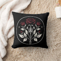 Gothic Skeleton Rib Rose Schwarz Elegante Hochzeit