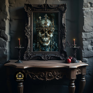 Gothic Skeleton Schädel Decoupage Seidenpapier