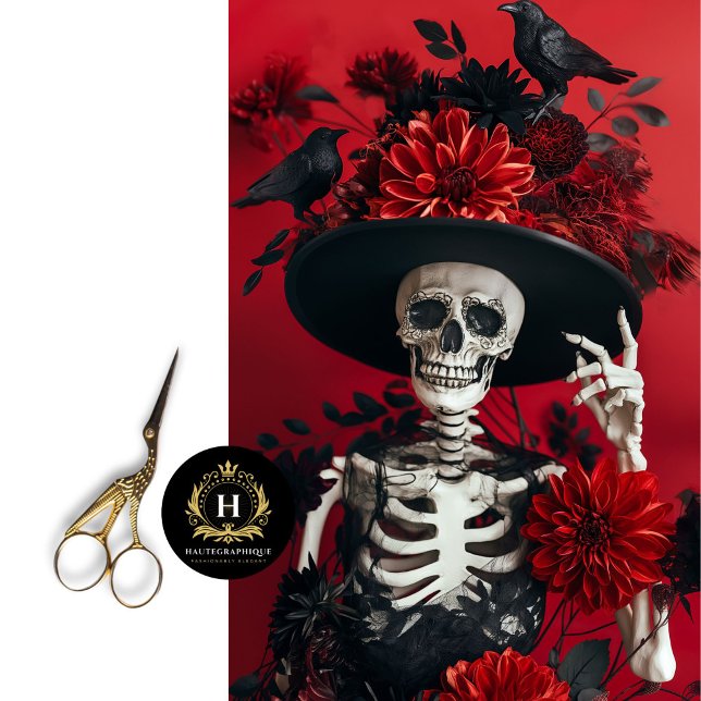 Gothic Skeleton Skull Decoupage Seidenpapier (Von Creator hochgeladen)