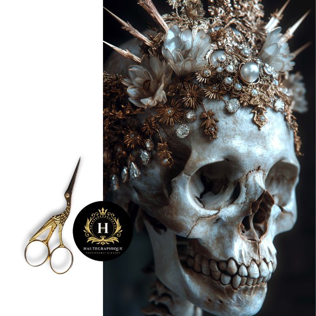 Gothic Skeleton Skull Decoupage Tissue Seidenpapier (Von Creator hochgeladen)