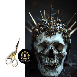 Gothic Skeleton Skull Decoupage Tissue Seidenpapier