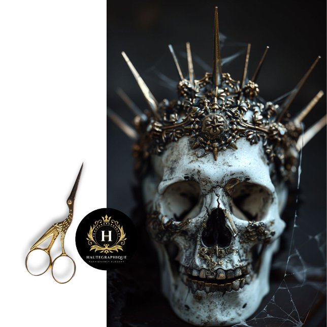 Gothic Skeleton Skull Decoupage Tissue Seidenpapier (Von Creator hochgeladen)