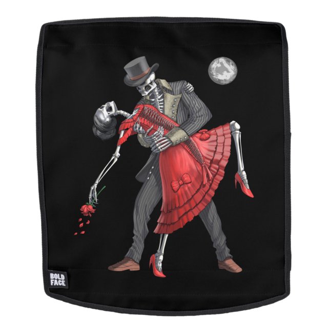 Gothic Skeletons Dancing Rucksack (Abnehmbare Front)