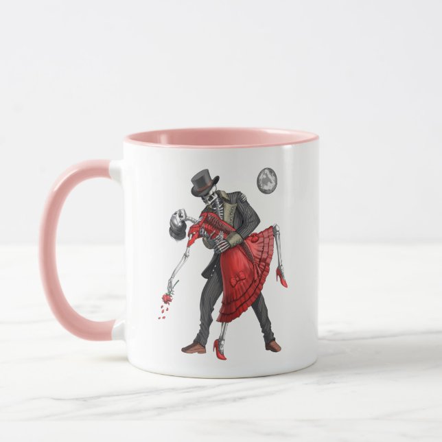 Gothic Skeletons Dancing Tasse (Links)