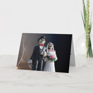 GOTHIC SKELETT HOCHZEIT GRÜCKWUNSCHKARTEN KARTE