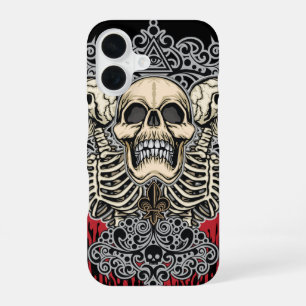 Gothic Skull & Allsehendes Auge iPhone 16 Hülle