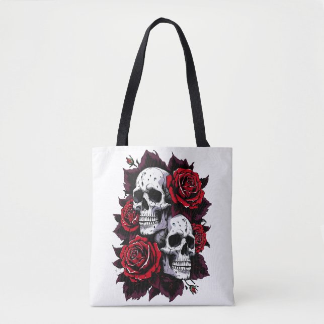 Gothic Skull and Rose Motif (Vorderseite)