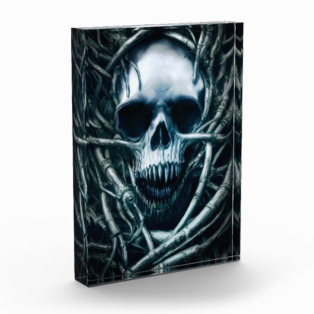 Gothic Skull Art: Creepy Death Metal Sigil Fotoblock (Links)