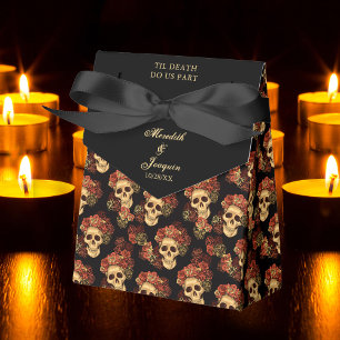 Gothic Skull bis zum Tod tun uns Teil schwarze Hoc Geschenkschachtel