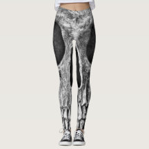 Gothic Skull Black and White Grunge Cool