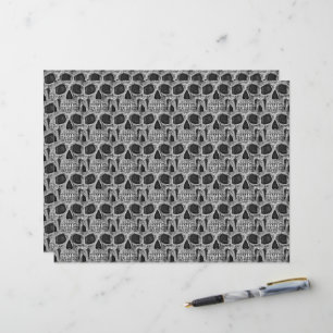 Gothic Skull Black and White Grunge Cooles Muster