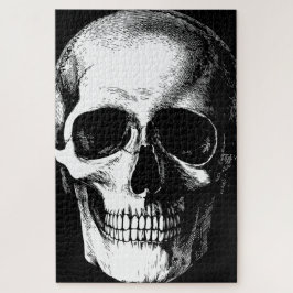 Gothic Skull Black Halloween Spooky Puzzle